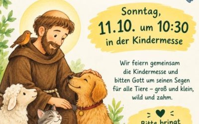 Kindermesse mit Tiersegnung